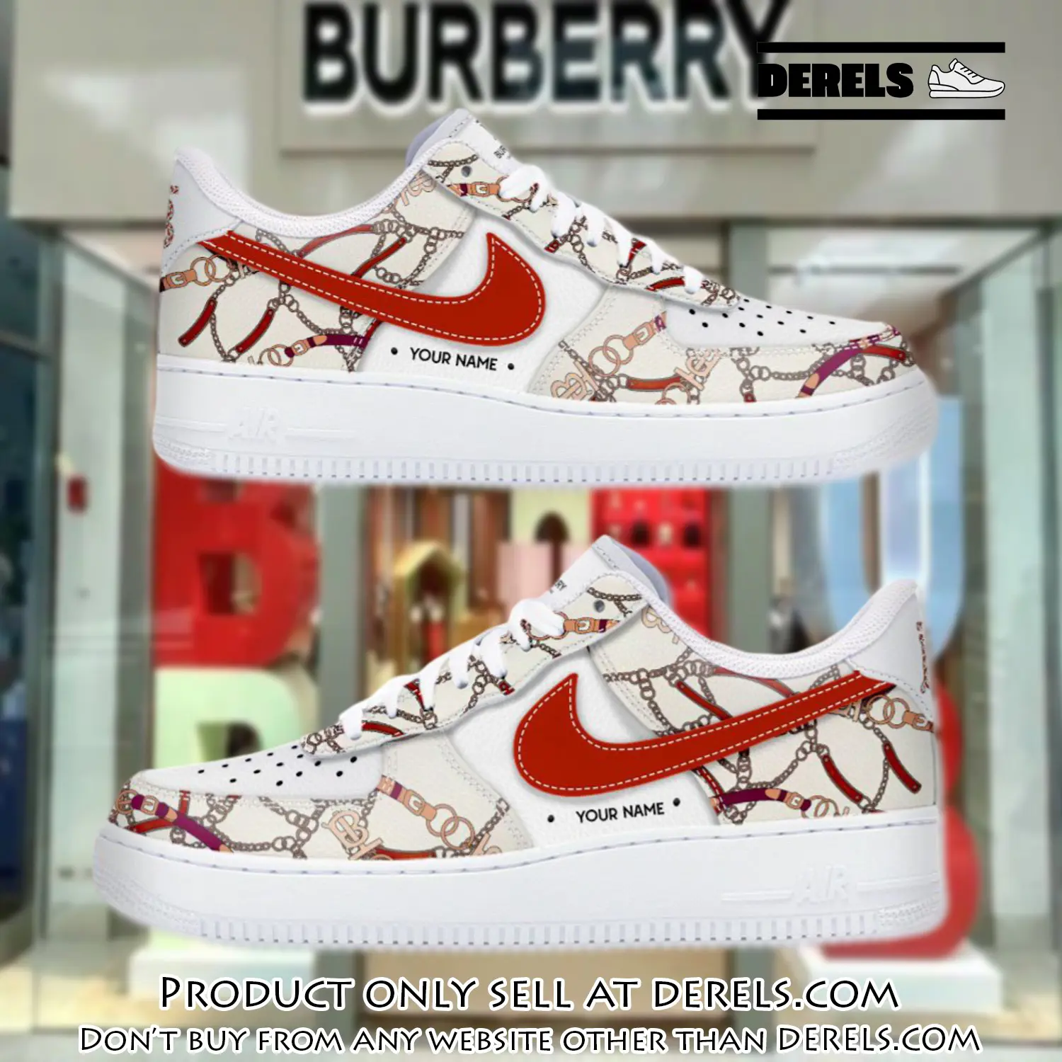 Personalized burberry luxury air force 1 sneakers limited af1 shoes oaf1001 dr0844055